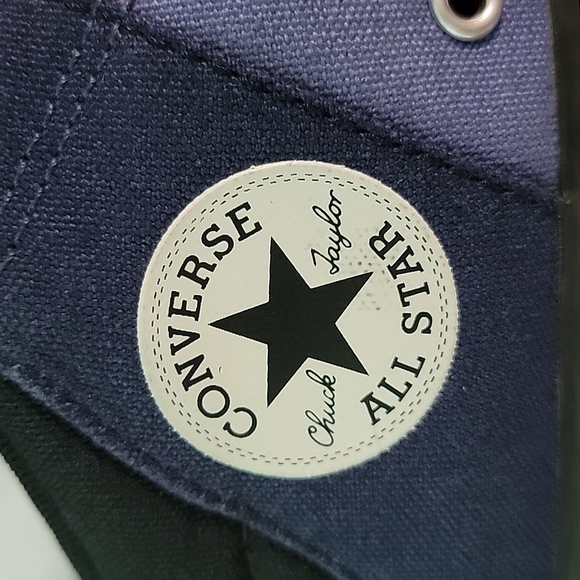 Boys Converse Chuck Taylor All Star Axel Slip-Ons, Blue/Black, Size 3, Pre-owned - Picture 10 of 13